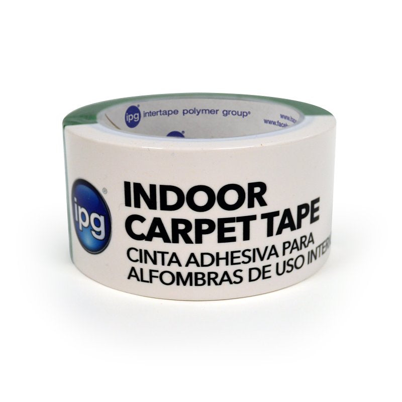 IPG Double-Sided Carpet Tape, 10 yd L, 1-7/8 in W, Vinyl Backing