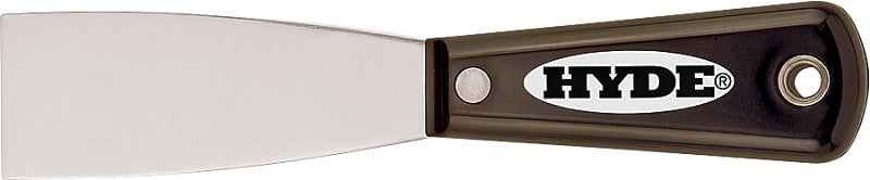 Hyde Black & Silver Series 02150 Putty Knife, 1-1/2 in W Blade, HCS Blade, Nylon Handle