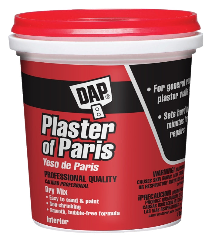 DAP Plaster of Paris, Powder, White, 4 lb Tub