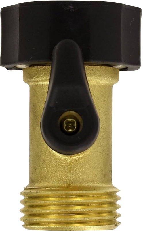 Gilmour 803004-1001 Shut-Off Valve, 5/8 in, Threaded, 1-Port/Way, Brass Body