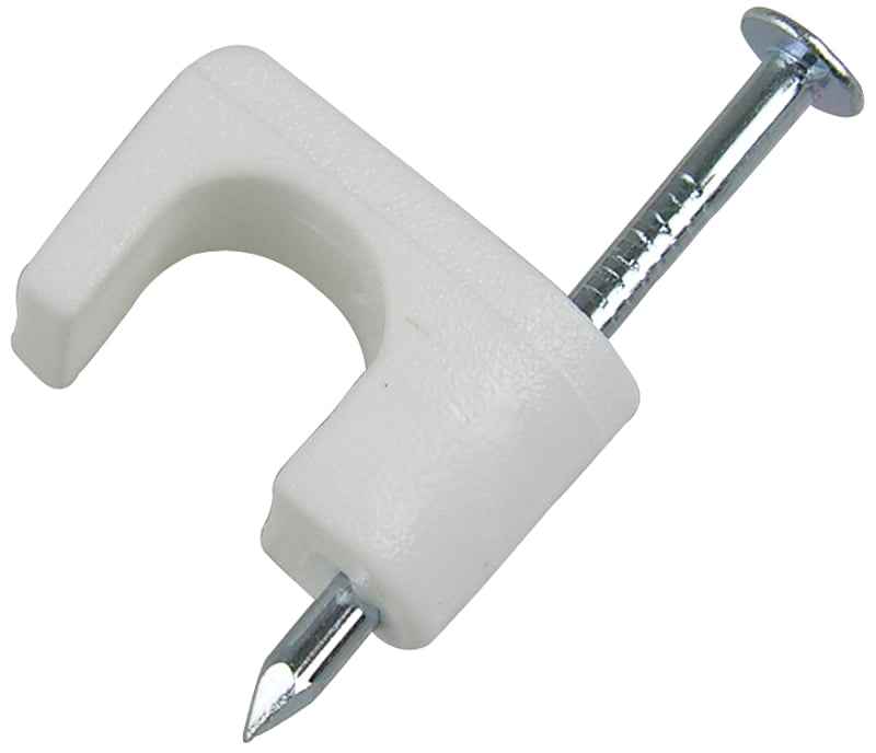 Gardner Bender Staple, 1/4 in W Crown, Polyethylene