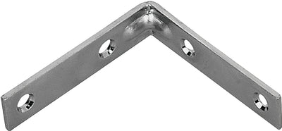 ProSource Corner Brace, 2-1/2 in L, 2-1/2 in W, 5/8 in H, Steel, Zinc-Plated, 2 mm Thick Material