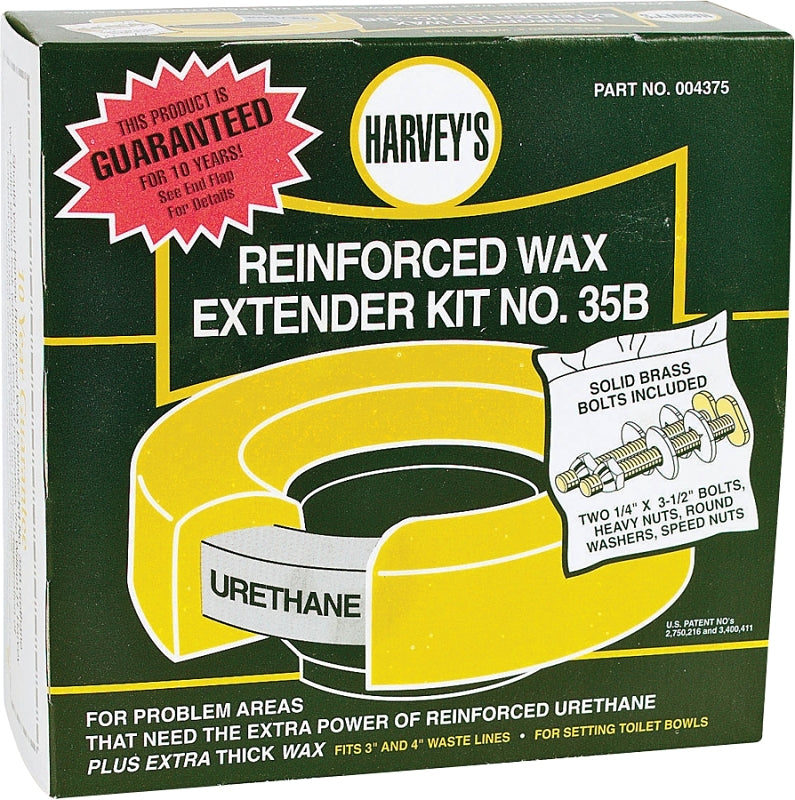 Harvey Wax Ring, For: 3 and 4 in Waste Lines