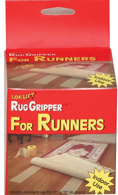 Optimum Rug Gripper, 25 ft L, 4 in W, White