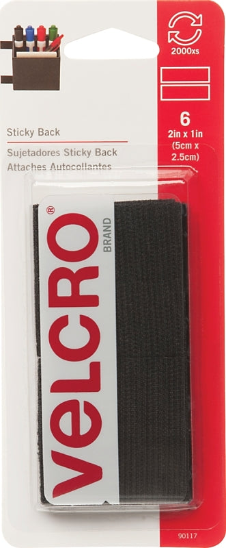 VELCRO Brand Hook and Loop Fastener, Black, 3 lb