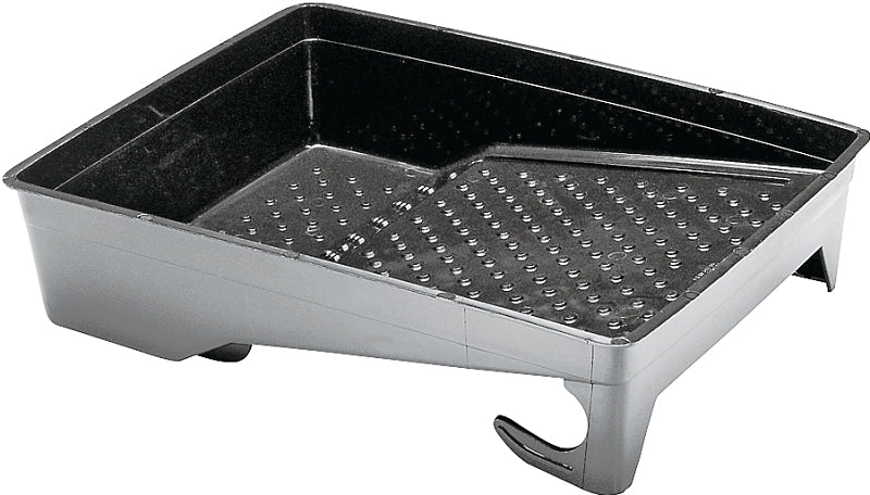 Wooster Paint Tray, 14-1/2 in L, 11 in W, 2 qt, Polypropylene, Black