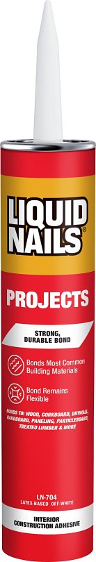 Liquid Nails Project Construction Adhesive, Off-White, 10 oz Cartridge