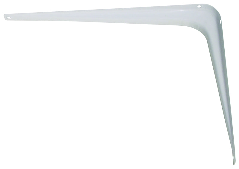 National Hardware 211BC Series Shelf Bracket, 100 lb, 8 in L, Steel, White