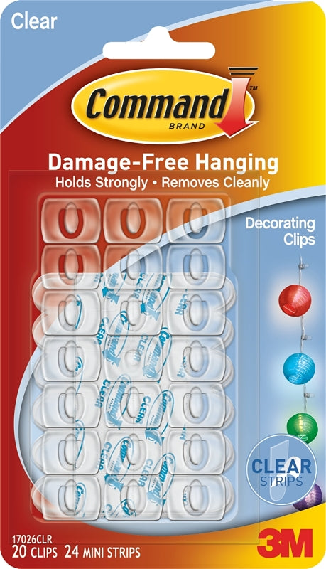 Command Decorating Clip, Plastic, Clear