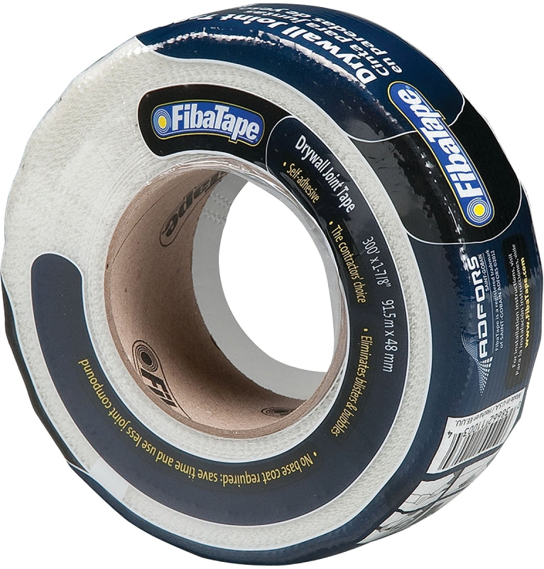 Adfors FibaTape Drywall Tape Wrap, 150 ft L, 1-7/8 in W, White