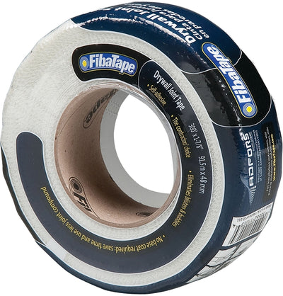 Adfors FibaTape Drywall Tape Wrap, 150 ft L, 1-7/8 in W, White