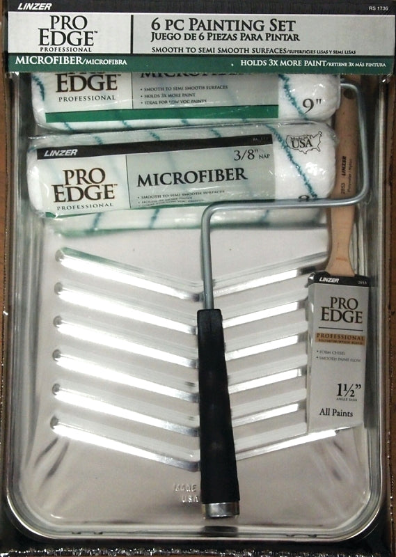 Linzer Roller and Tray Kit, Includes: 5 Wire Cage Roller Frame