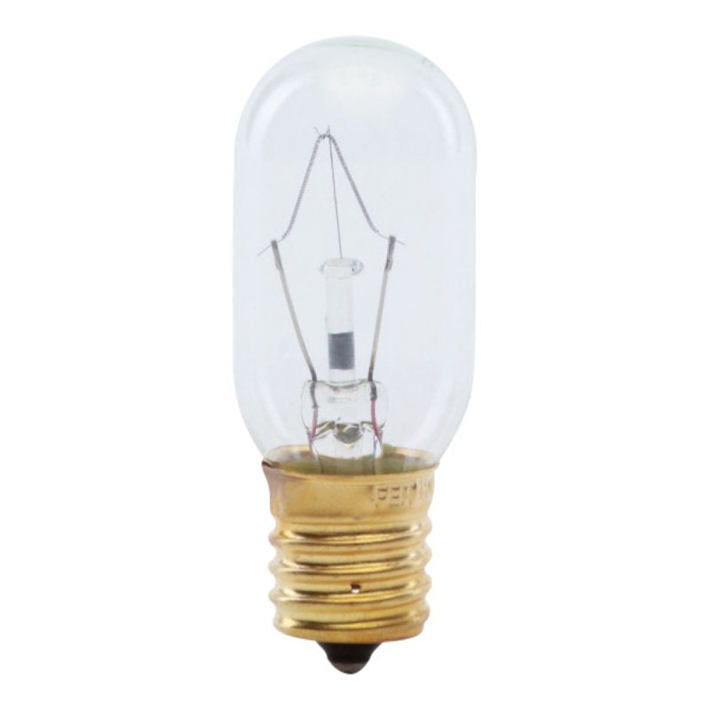 Feit Electric Incandescent Bulb, 40 W, T8 Lamp, E17 Lamp Base, 300 Lumens, 2700 K Color Temp, Soft White