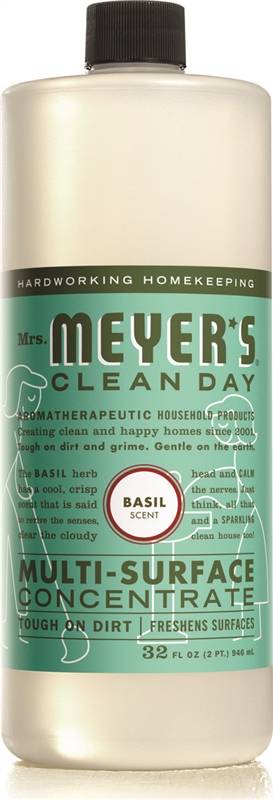 Mrs. Meyer's Clean Day Concentrated Cleaner, Basil, 32 oz
