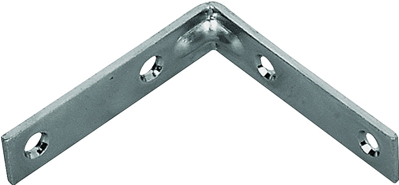 ProSource Corner Brace, 2 in L, 2 in W, 5/8 in H, Steel, Zinc-Plated, 1.8 mm Thick Material