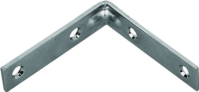 ProSource Corner Brace, 2 in L, 2 in W, 5/8 in H, Steel, Zinc-Plated, 1.8 mm Thick Material