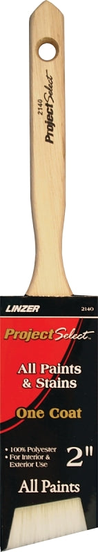 Linzer WC Paint Brush, 2 in W, 2-3/4 in L Bristle, Polyester Bristle, Sash Handle