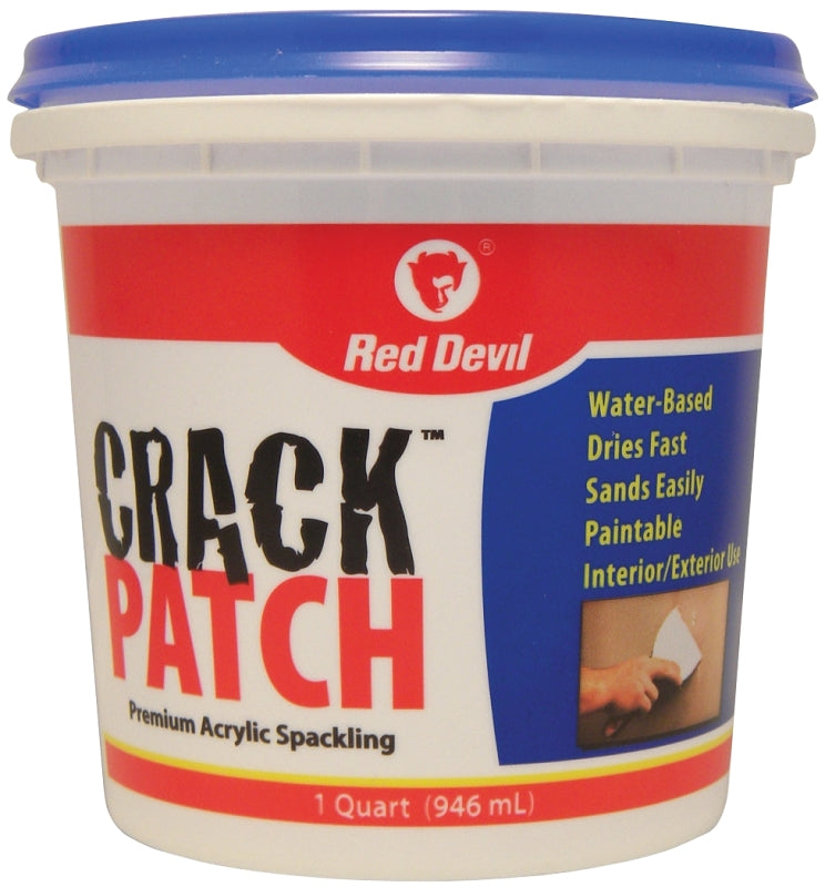Red Devil Spackling Paste White, White, 1 qt Tub