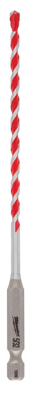 Milwaukee SHOCKWAVE 48-20-9001 Drill Bit, 5/32 in Dia, 6 in OAL, Wide Flute, 1/4 in Dia Shank, Hex Shank