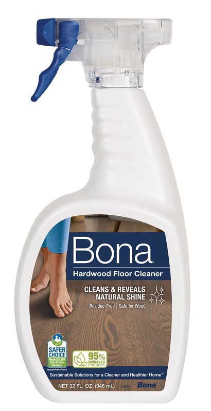 Bona WM700051171 Floor Cleaner, 32 oz, Liquid, Light Blue