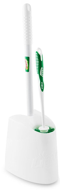 Libman 1024 Toilet Brush and Plunger, Plastic Bristle, Rubber Holder
