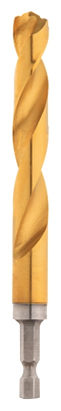 Milwaukee SHOCKWAVE 48-89-4613 Impact Drill Bit, 1/4 in Dia, 4.13 in OAL, Twist Flute, 1/4 in Dia Shank, Hex Shank