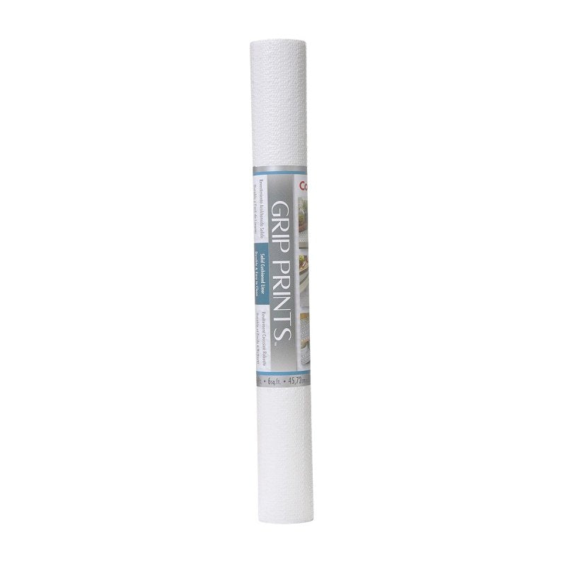 Con-Tact Grip Prints 04F-C7H52-06 Shelf Liner, 4 ft L, 18 in W, White