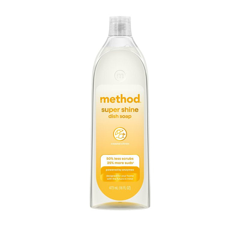 Method Dish Soap, Coastal Citron, 16 oz
