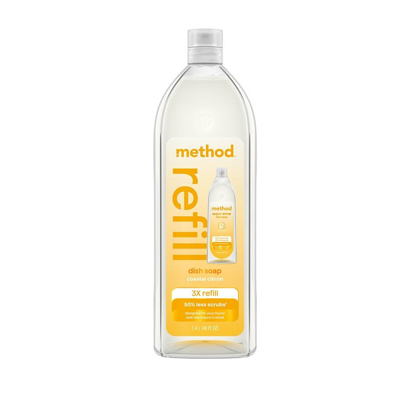 Method Dish Soap Refill, Coastal Citron, 48 oz