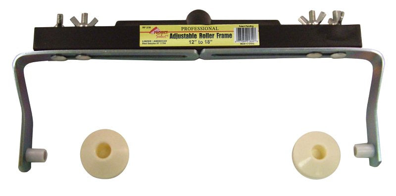 Linzer RF218 Adjustable Roller Frame, Threaded Handle, Black Handle