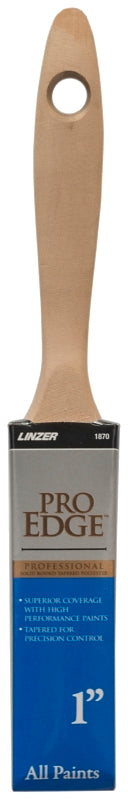 Linzer 1870-1 Paint Brush, 1 in W, Nylon/Polyester Bristle, Beaver Tail Handle