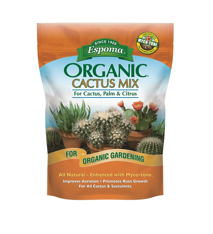 Espoma Organic CA4 Organic Cactus Mix Potting Soil Mix, 4 qt, Bag