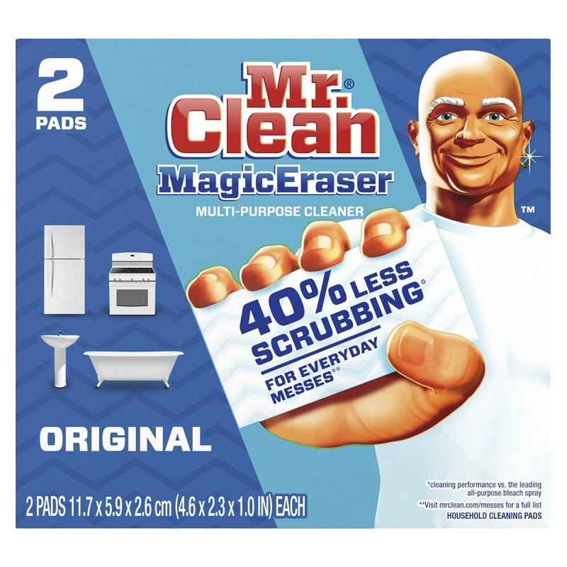 Mr Clean Magic Eraser, 4.6 in L, 2.6 in W, 1 in Thick