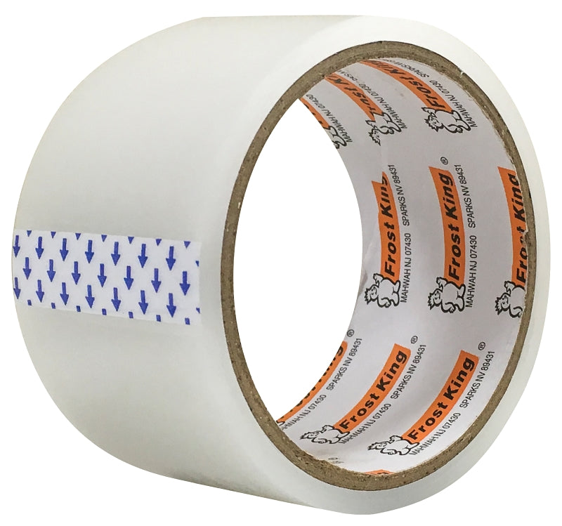 Frost King Weatherseal Tape, 2 in W, 25 ft L, Plastic, Clear