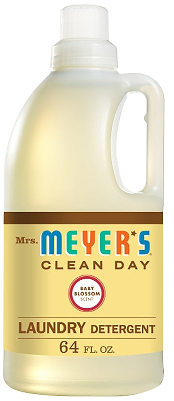 Mrs. Meyer's Clean Day Liquid Laundry Detergent, Baby Blossom, 64 oz