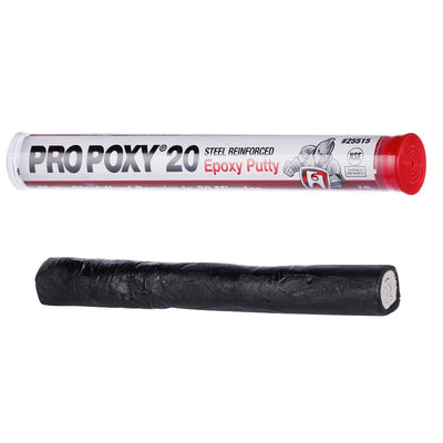 Hercules ProPoxy 20 Series Epoxy Putty, Solid, Black/White, 4 oz