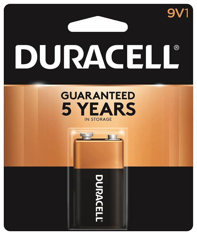 Duracell Battery, 9 V Battery, Alkaline, Manganese Dioxide, Rechargeable: No