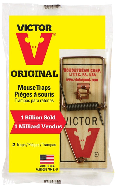 Victor Reusable Mouse Trap, 3.7 in L, 1.7 in W, 0.6 in H