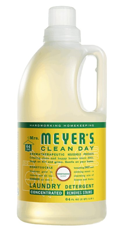 Mrs. Meyer's Clean Day Liquid Laundry Detergent, Honeysuckle, 64 oz