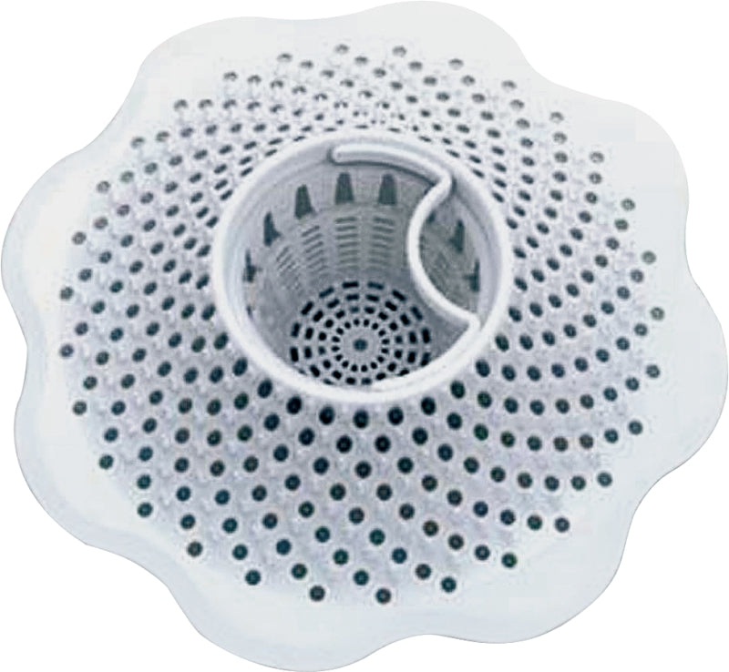 Danco Drain Strainer, PVC, White