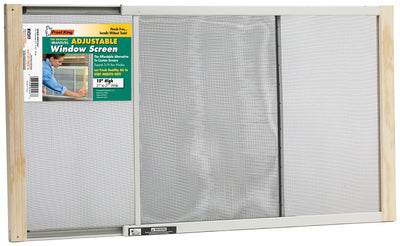 Frost King W.B. Marvin Window Screen, 15 in L, 21 to 37 in W, Aluminum