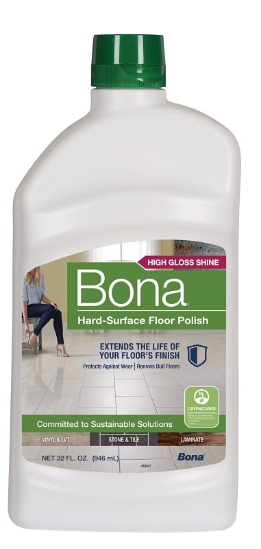 Bona WT760051161 Floor Polish, 32 oz, White, Liquid