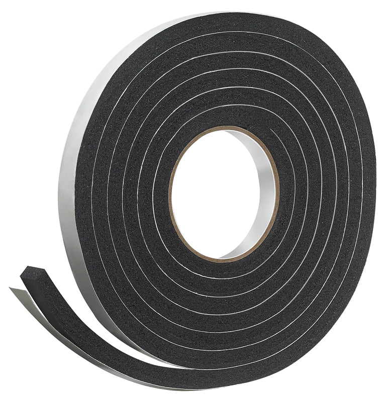 Frost King Foam Tape, 3/4 in W, 10 ft L, 7/16 in Thick, Rubber, Black