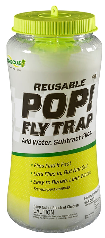 Rescue POP! PFTR-BB4 Fly Trap, Solid, Musty Reusable