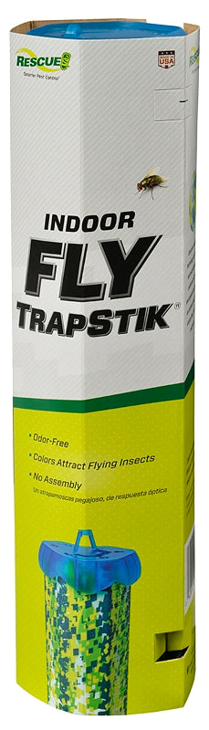 Rescue TrapStik TSF-BB8 Fly Trap, Solid, Clear/White