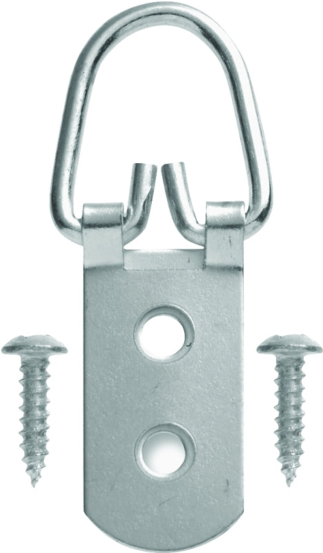 OOK Picture Hanger, 75 lb, Steel, Brushed Nickel