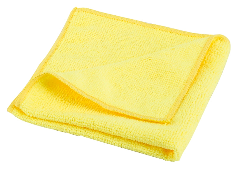 Simple Spaces Cleaning Cloth, 12 in L, 12 in W, Microfiber, Yellow