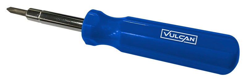Vulcan Multi-Bit Screwdriver, Slotted: 3/16 in, 1/4 in, Phillips: #1, #2, Nutdriver: 1/4 in, 5/16 in Drive