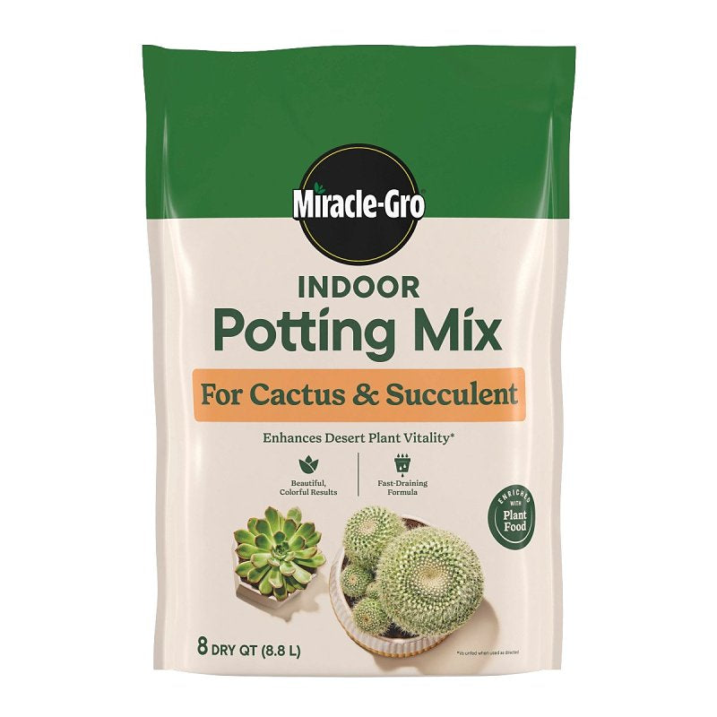 Miracle-Gro 72078430 Potting Mix, 8 qt Bag