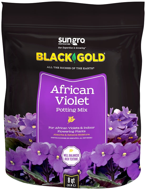 sun gro 1410502 8 QT P African Violet Potting Mix, Granular, Brown/Earthy, 240 oz Bag